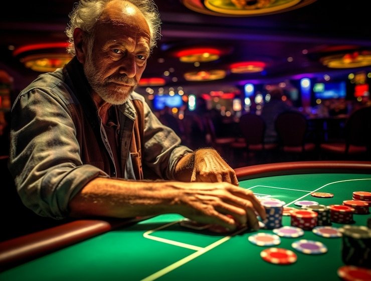 Pengguna puas mengakses situs hiburan sports dan casino melalui perangkat mobile di lingkungan aktif